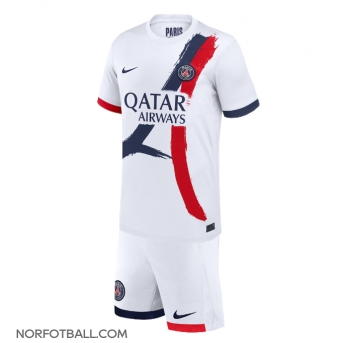 Billige Fotballdrakt Paris Saint-Germain Replika Bortedraktsett Barn 2024-25 Kortermet (med bukser)